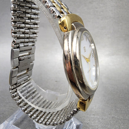 Givenchy Watch Women 33mm White Dial Two Tone Round New Battery3