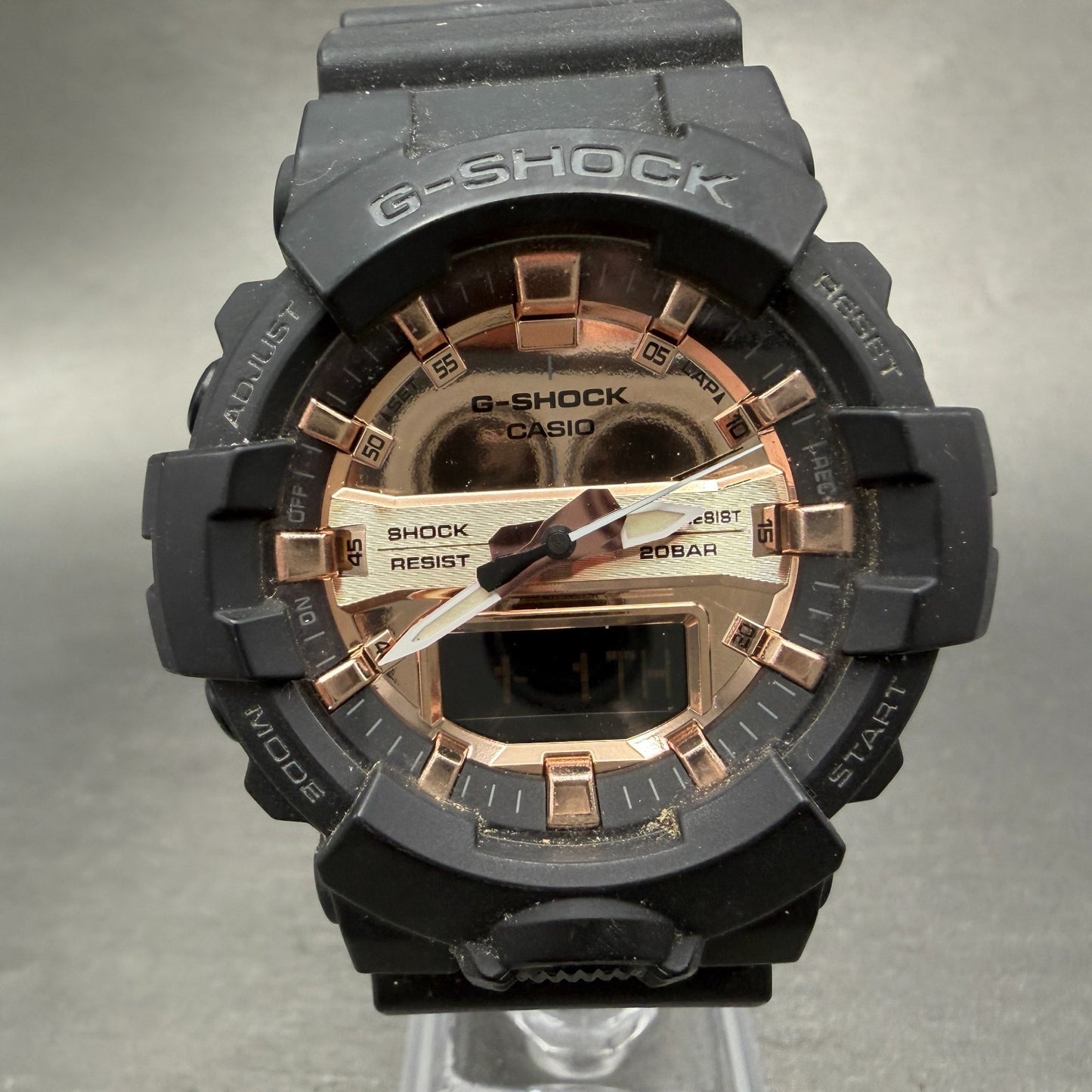 Casio G-Shock GA-800MMC Watch Men 49mm Analog Digital Black Rose Gold New Batt0