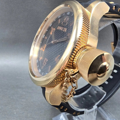Invicta Russian Diver Watch Men 51mm Black Dial Rose Gold 1972 New Battery2