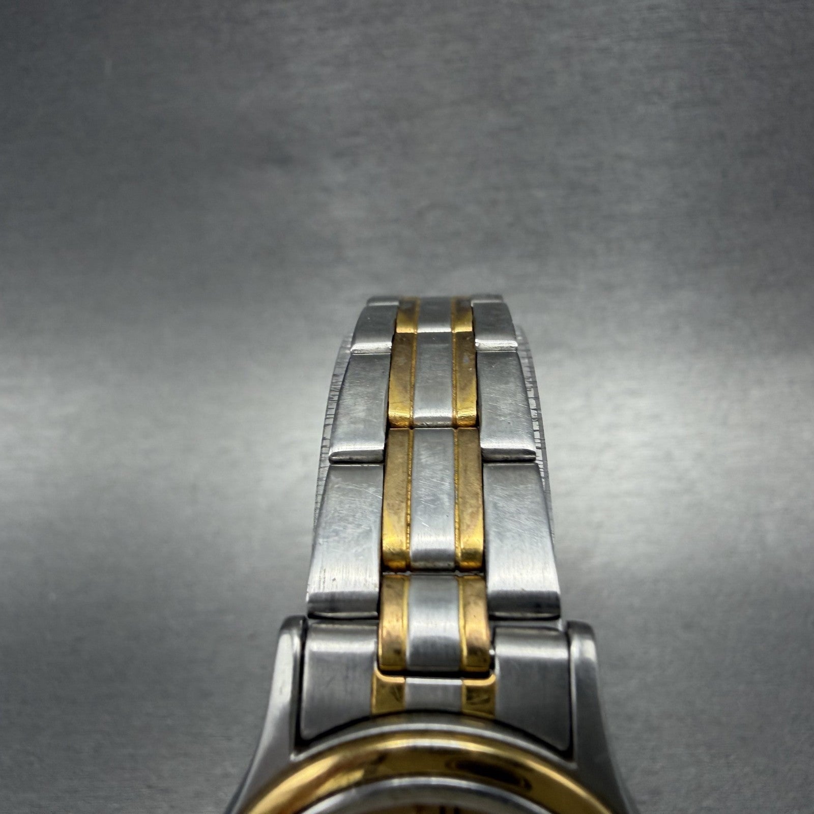 Bucherer Watch Women 26mm Gold Dial Two Tone Date Round 956.903 PARTS5