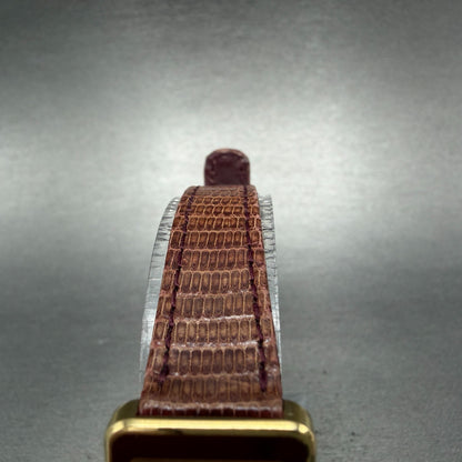 Seiko Watch Women 19mm Red Dial Gold Tone Rectangle 5420-544A New Battery NOS4