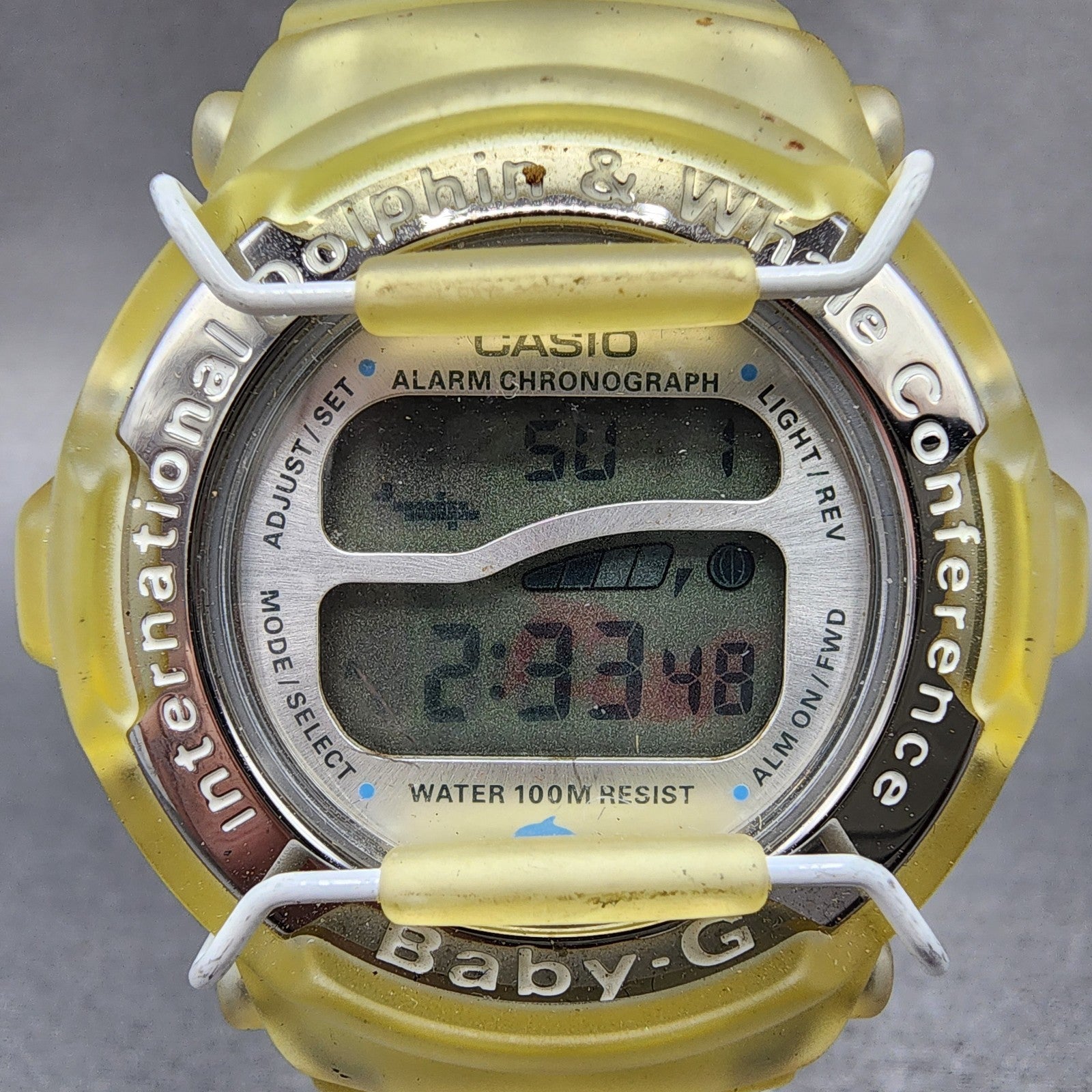 Casio BabyG BG1000K Watch  Women 43mm Digital Clear Case Alarm Chrono New Batt1