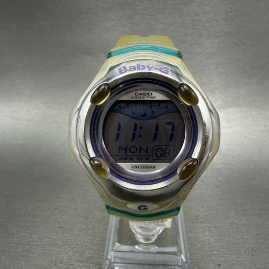 Casio BabyG Watch Women 42mm Digital Clear Case Alarm Chrono BGR260 New Batt0