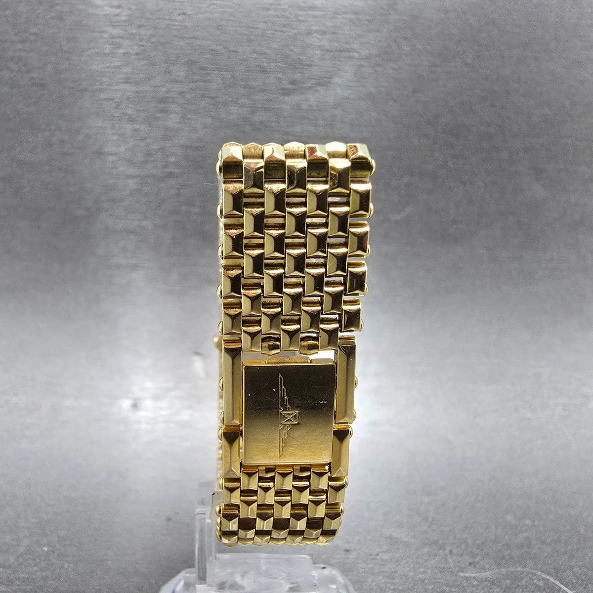 Longines QWR Tank Watch Women 15mm White Dial Gold Rectangle New Battery VTG6