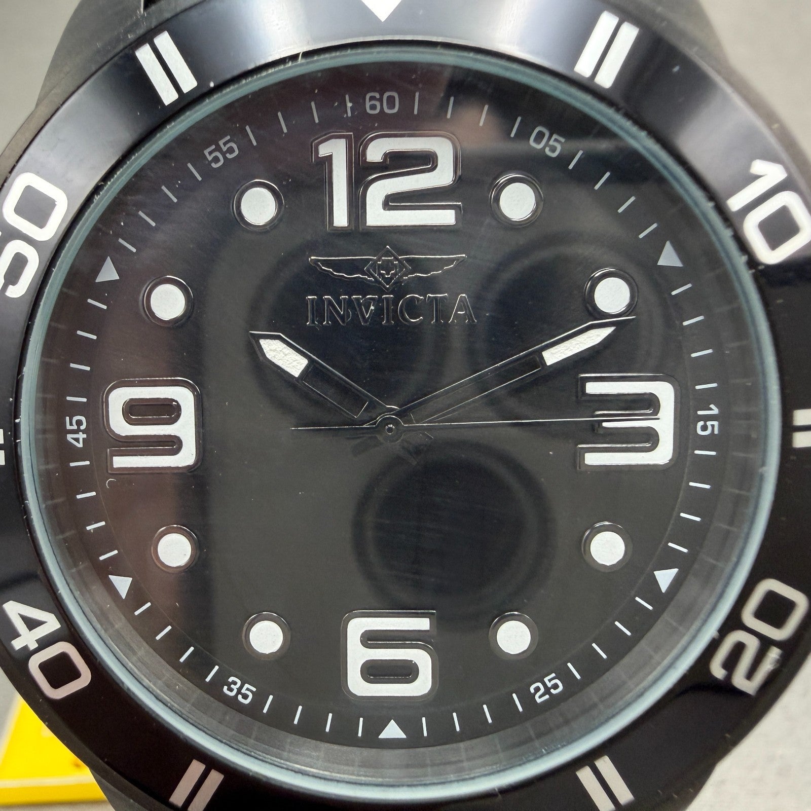Invicta Pro Diver Watch Men 45mm Black Dial Black Tone Round 23247 New Battery1