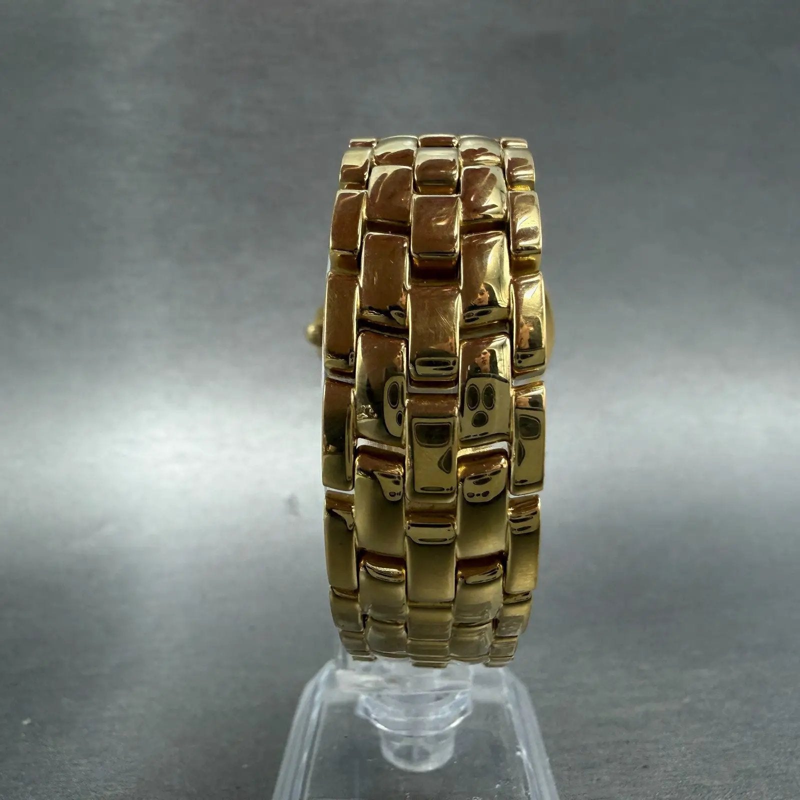Wittnauer Watch Men 35mm Gold Dial Gold Tone Date Round JV8223 9514 PARTS8