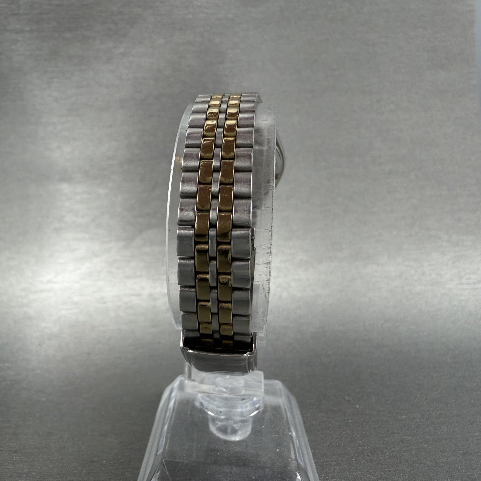 Seiko Watch Women 24mm White Dial Two Tone Daydate Round 7N83-0011 New Battery6