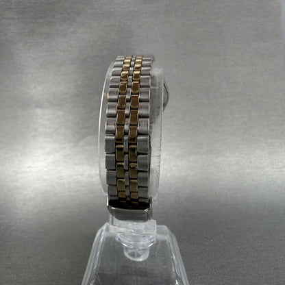Seiko Watch Women 24mm White Dial Two Tone Daydate Round 7N83-0011 New Battery6