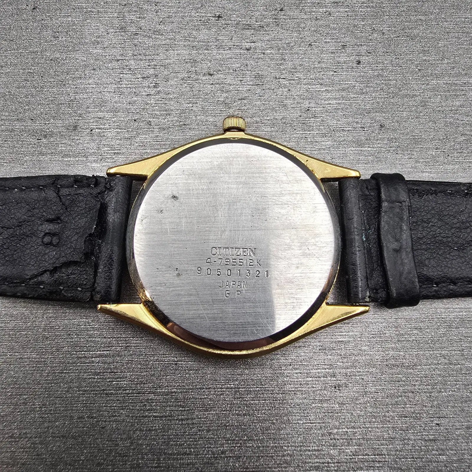 Citizen CQ Watch Men 33mm Champagne Dial Gold Tone Round 4-795512 New Battery10