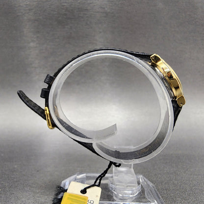 Bulova Watch Watch Women 20mm Gold dial Gold Tone Round New Batt NOS 92E9610