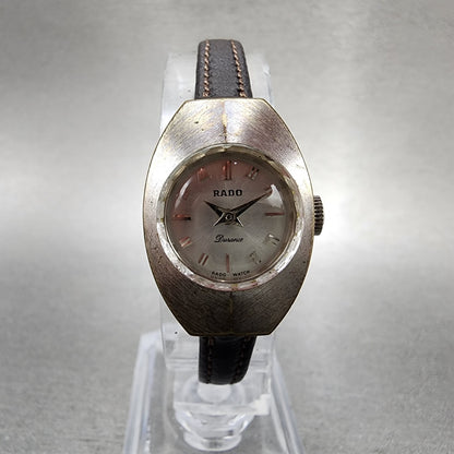 Rado Durance Watch Women 19mm Silver Dial Silver Tone Oval Manual Wind Runs0
