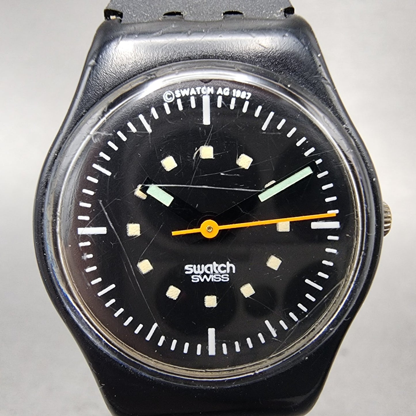 Swatch Money Penny Watch Women 24mm Black Dial Black Tone Round New Battery1