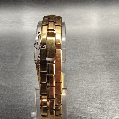 Seiko Lassale Watch Women 13mm Blue Dial Gold Tone Gemmed 2E20-6899 New Battery7