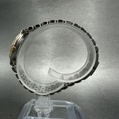 Bulova Watch Women 24mm Cream Dial Two Tone Round Bracelet 98L61 New Battery ABC6
