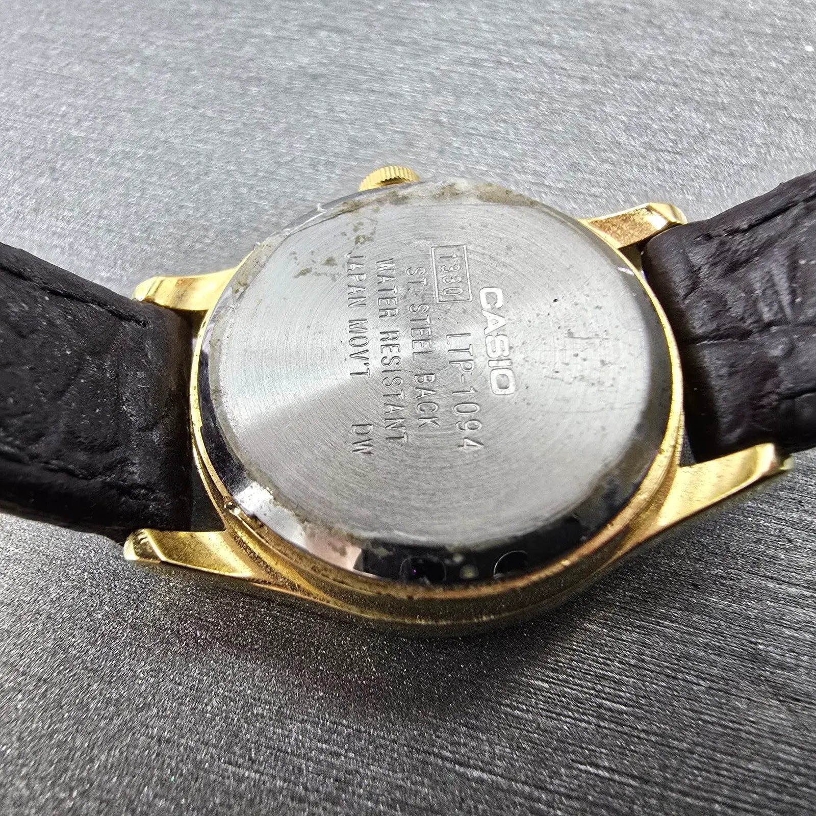 Casio Watch Women 23mm Champagne Dial Gold Tone Round LTP-1094 New Battery9