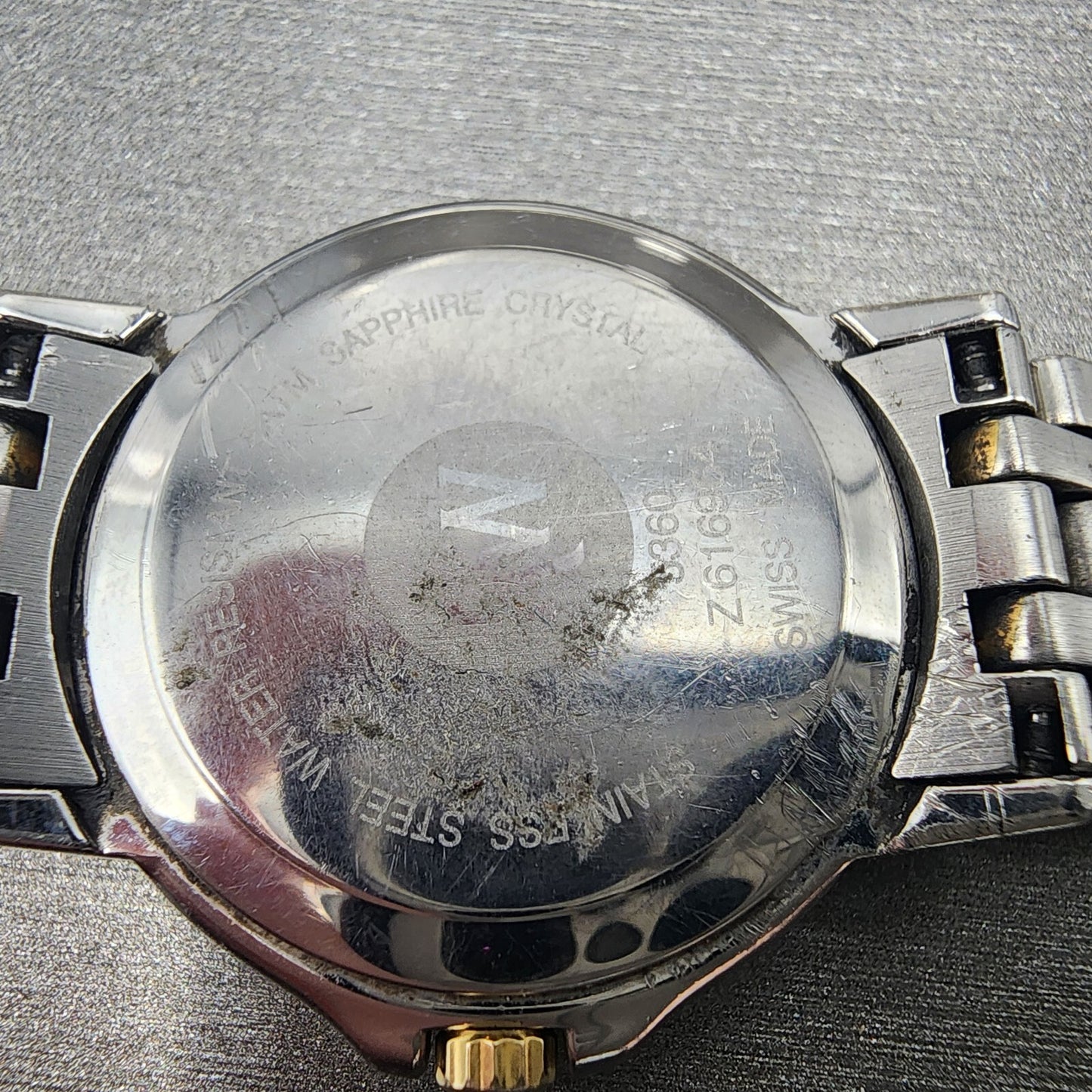 Raymond Weil Tango Watch Women 28mm White Two Tone Date Round BROKEN BAND NewBat10