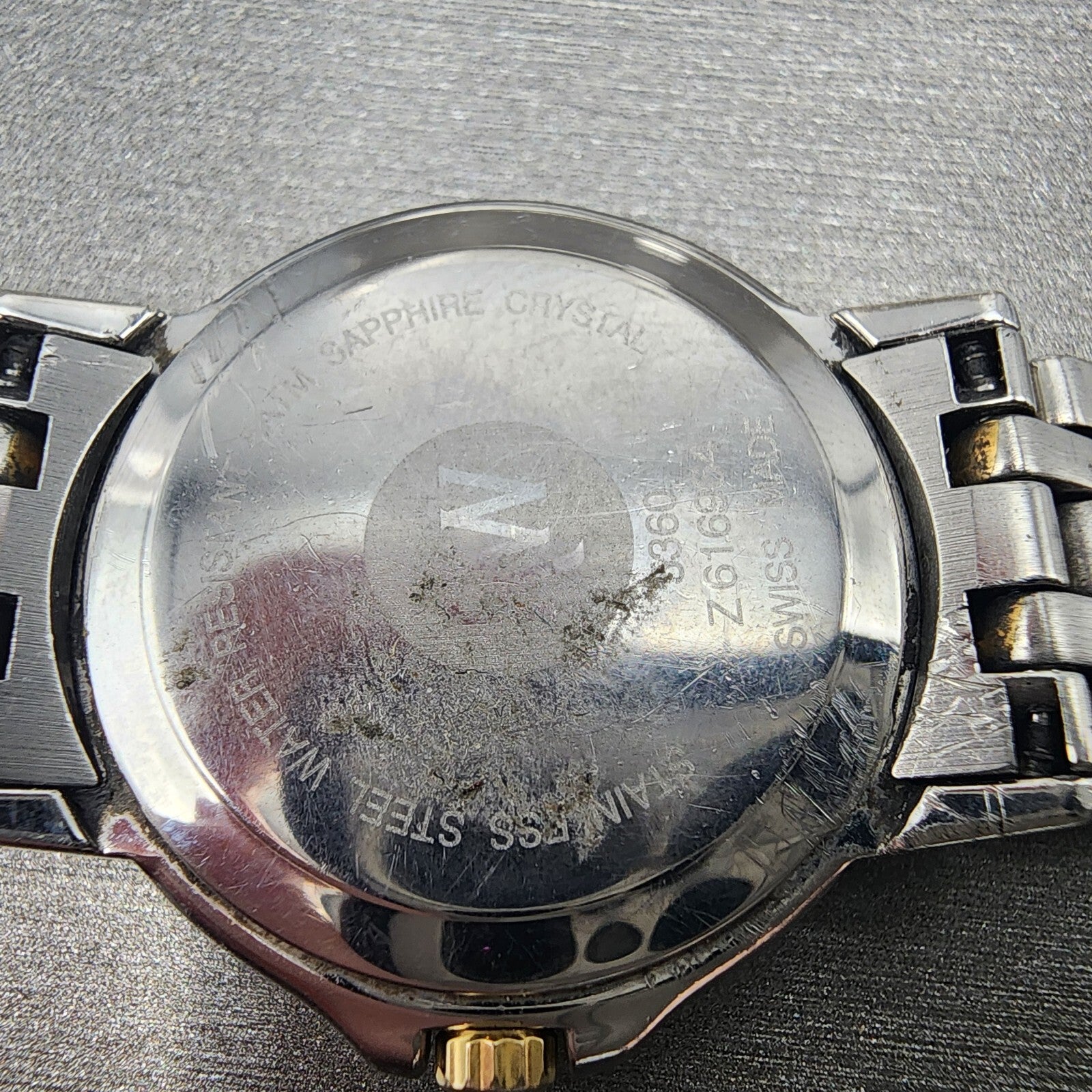 Raymond Weil Tango Watch Women 28mm White Two Tone Date Round BROKEN BAND NewBat10