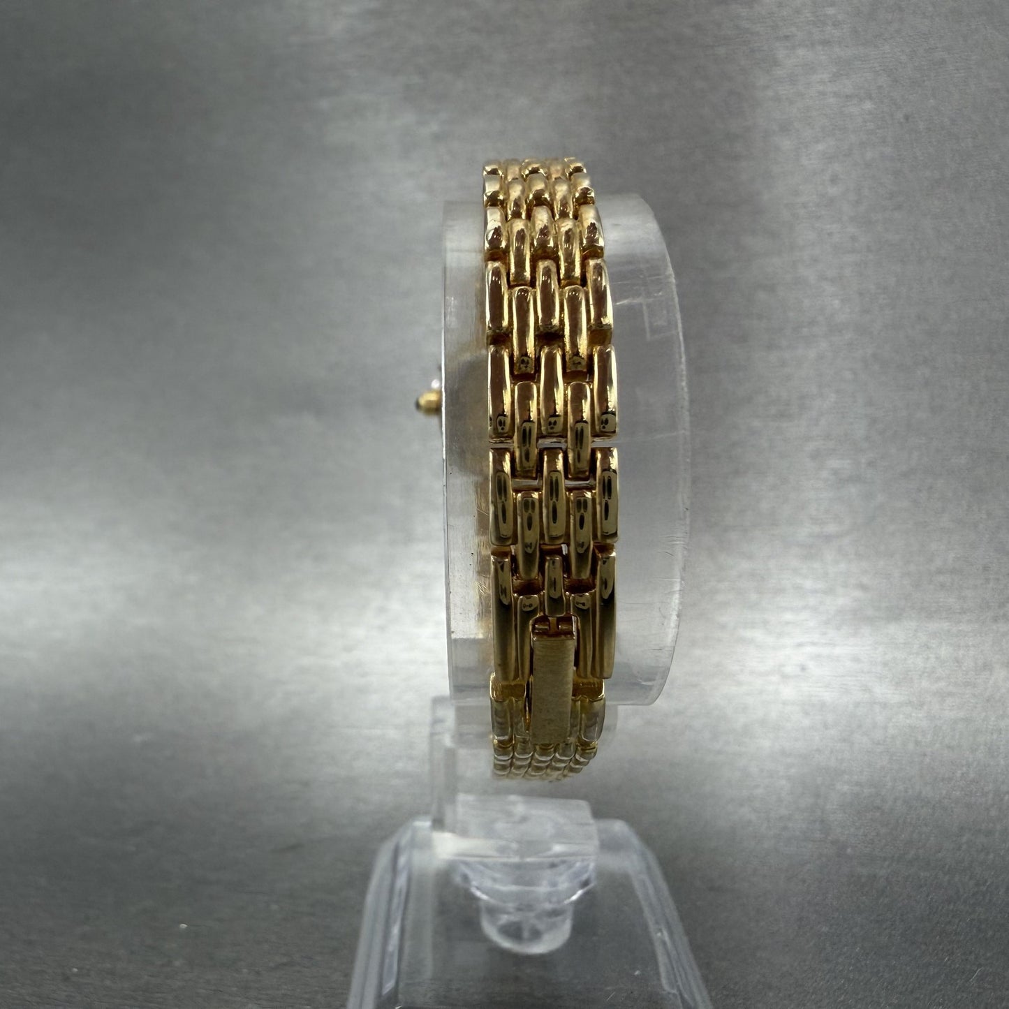 Lucien Piccard Dufonte Watch Women 18mm Champagne Dial Gold Diamond Bezel NewBat7