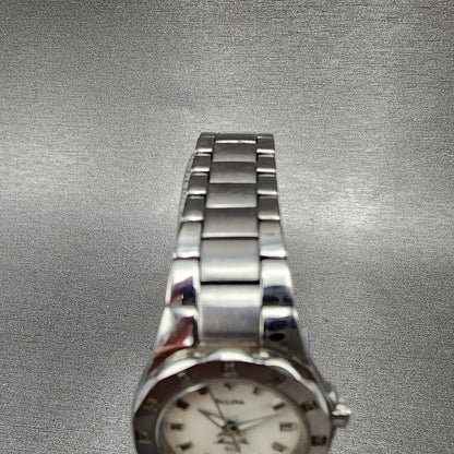 Bulova Marinestar Watch Women 25mm MOP Dial Stainless Steel Date Round New Batt4