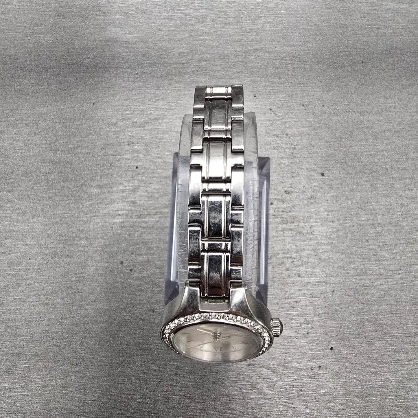 Citizen Watch Women 21mm Silver Dial Silver Tone Gemmed 5930-S101476 New Battery4