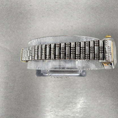 Seiko Watch Women 17mm White Dial Two Tone Oval 2Y015C09 New Battery9