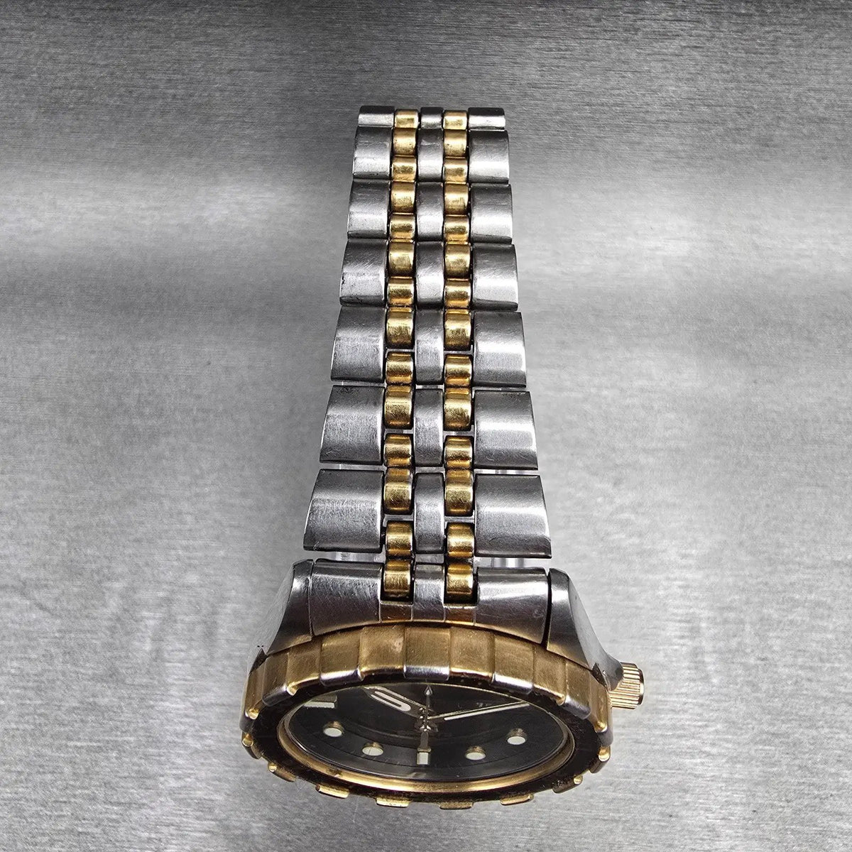 Seiko SQ Sports 150 Diver Watch Men 37mm Black Dial Daydate 5H23-7D19 New Batt4