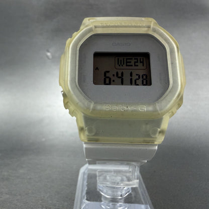 Casio Baby-G BGD-501 Watch Women 40mm Digital White Clear Alarm Chrono New Batt5