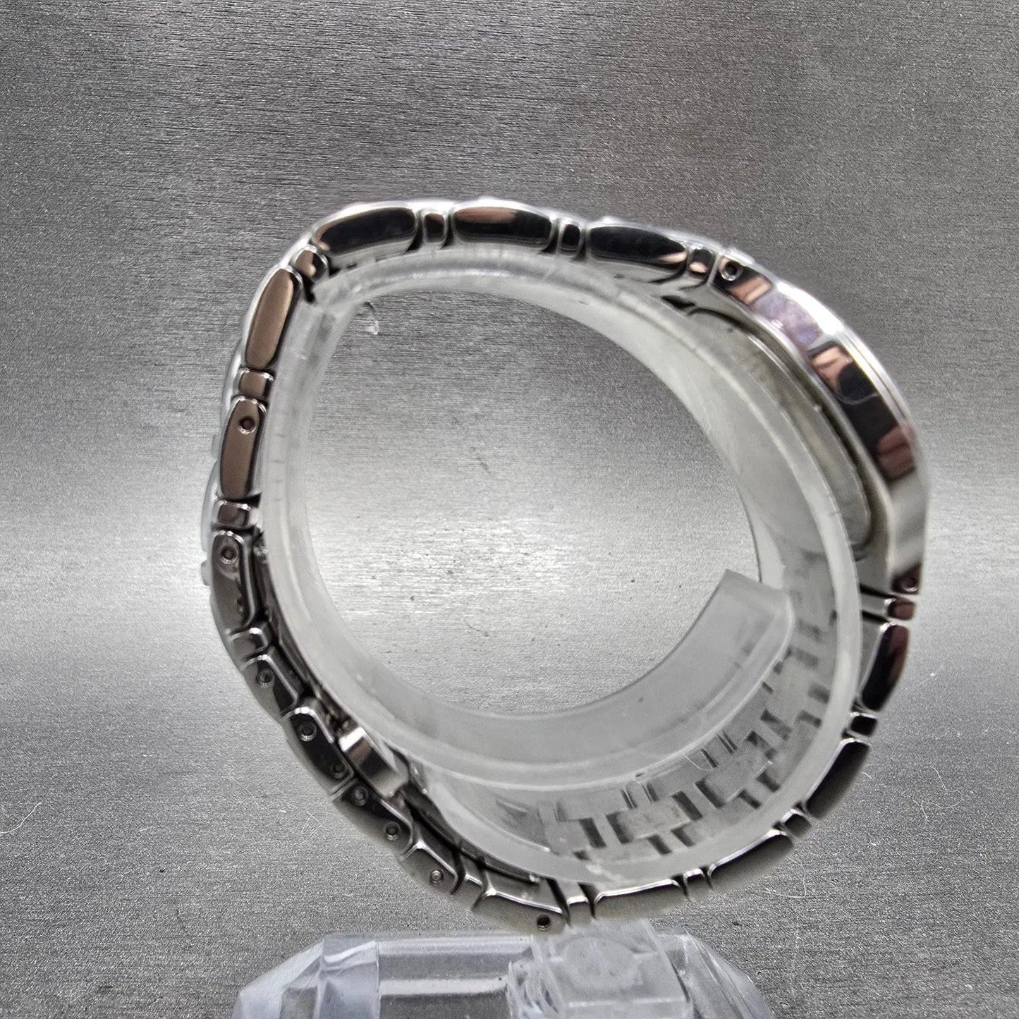 Movado Museum Watch Women 27mm MOP Dial Steel Diamond Bezel 0606098 New batt8