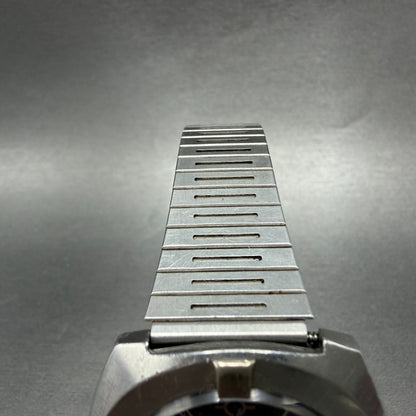Waltham Vacuum Automatic Watch Men 36mm Blue Dial Steel Daydate Round Runs VTG4