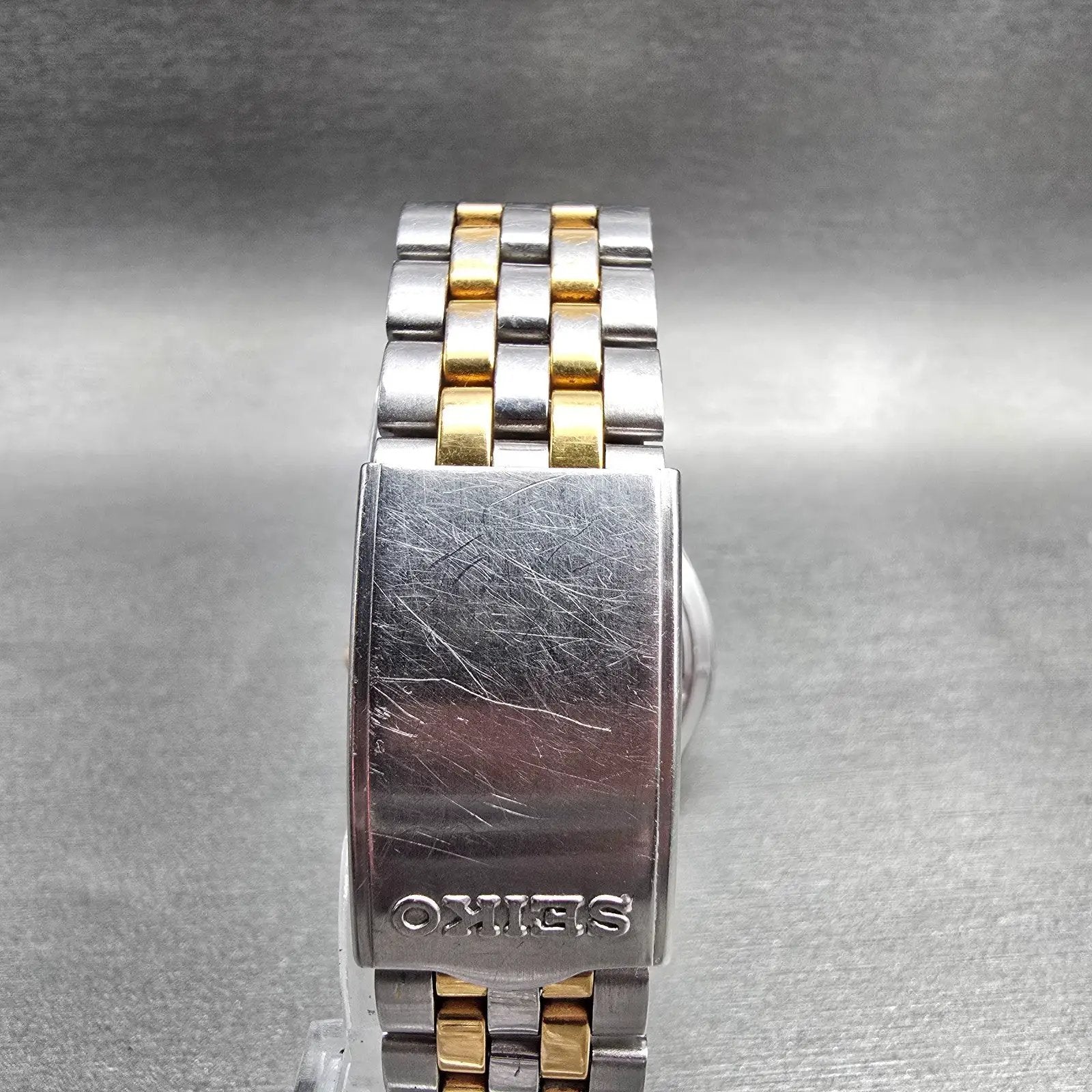 Seiko Watch Men 37mm Silver Dial Silver Tone Daydate Round V743-8A20 New Battery7