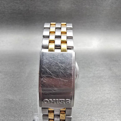 Seiko Watch Men 37mm Silver Dial Silver Tone Daydate Round V743-8A20 New Battery7
