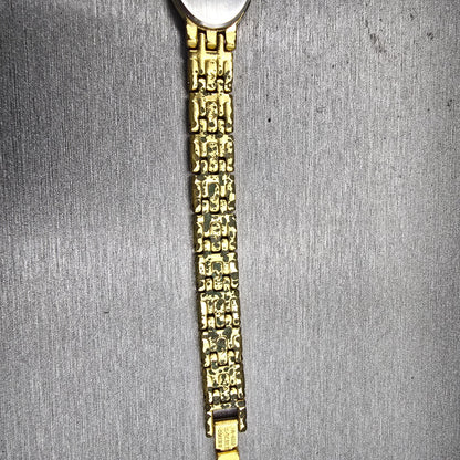 Seiko Watch Women 17mm White Dial Gold Tone Oval 1N00-6M90 New Battery Vintage12