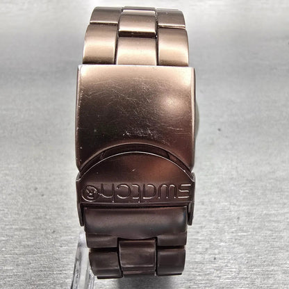 Swatch Irony Diaphane Full Blooded Watch Men 43mm Brown Chrono SVCK4042 New Batt7