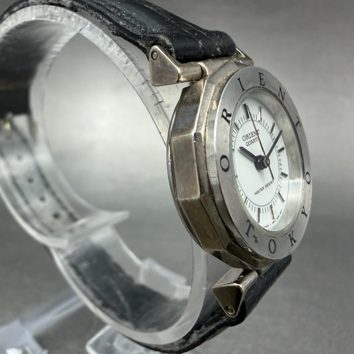 Orient Watch Women 24mm White Dial Silver Tone Round New Battery Vintage3