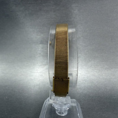 Seiko Watch Women 19mm Champagne Dial Gold Tone Round 1400-0079 New Battery7
