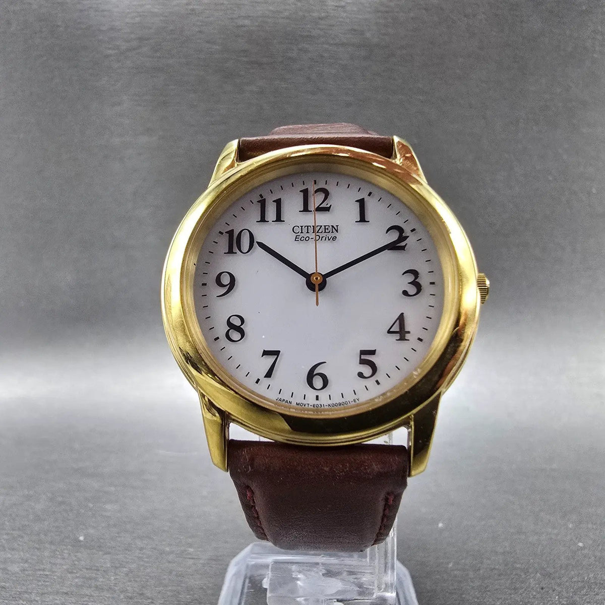 Citizen Eco-Drive Watch Men 34mm White Dial Gold Tone Round E031-K006066 PARTS6