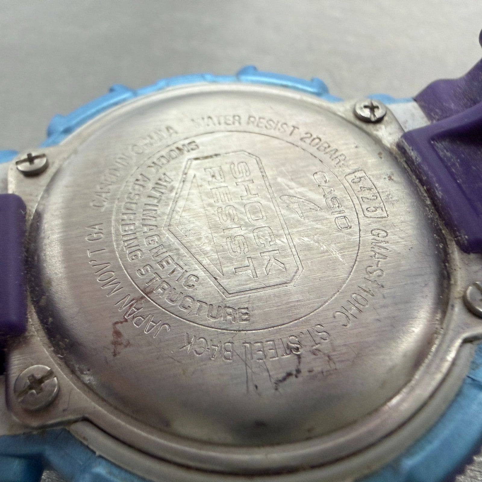 Casio G-Shock GMA-S110HC Watch Men 46mm Blue & Purple Analog Digital NewBattery9