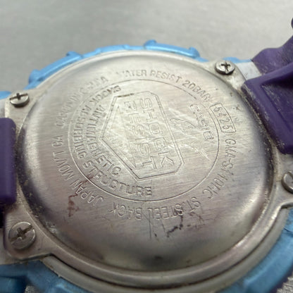 Casio G-Shock GMA-S110HC Watch Men 46mm Blue & Purple Analog Digital NewBattery9