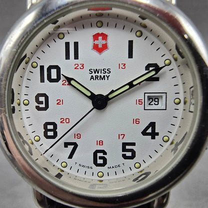 Victorinox Swiss Army Cavalry Watch Women 31mm White Dial Steel Date PARTS2