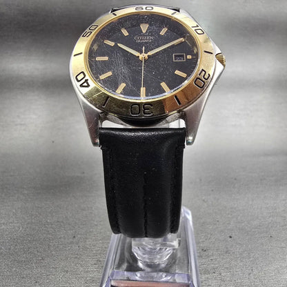 Citizen Watch Men 40mm Black Dial Two Tone Date Round 5510-F52061 New Battery5