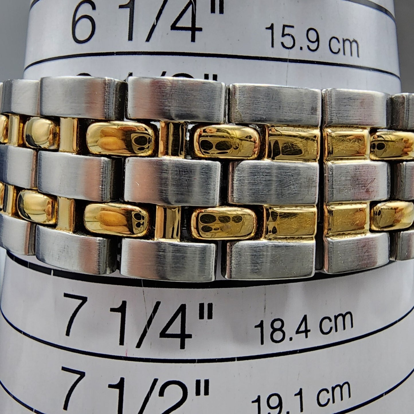 Raymond Weil Tango Watch Men 36mm Gold Dial Two Tone Date Round 5560 New battery11