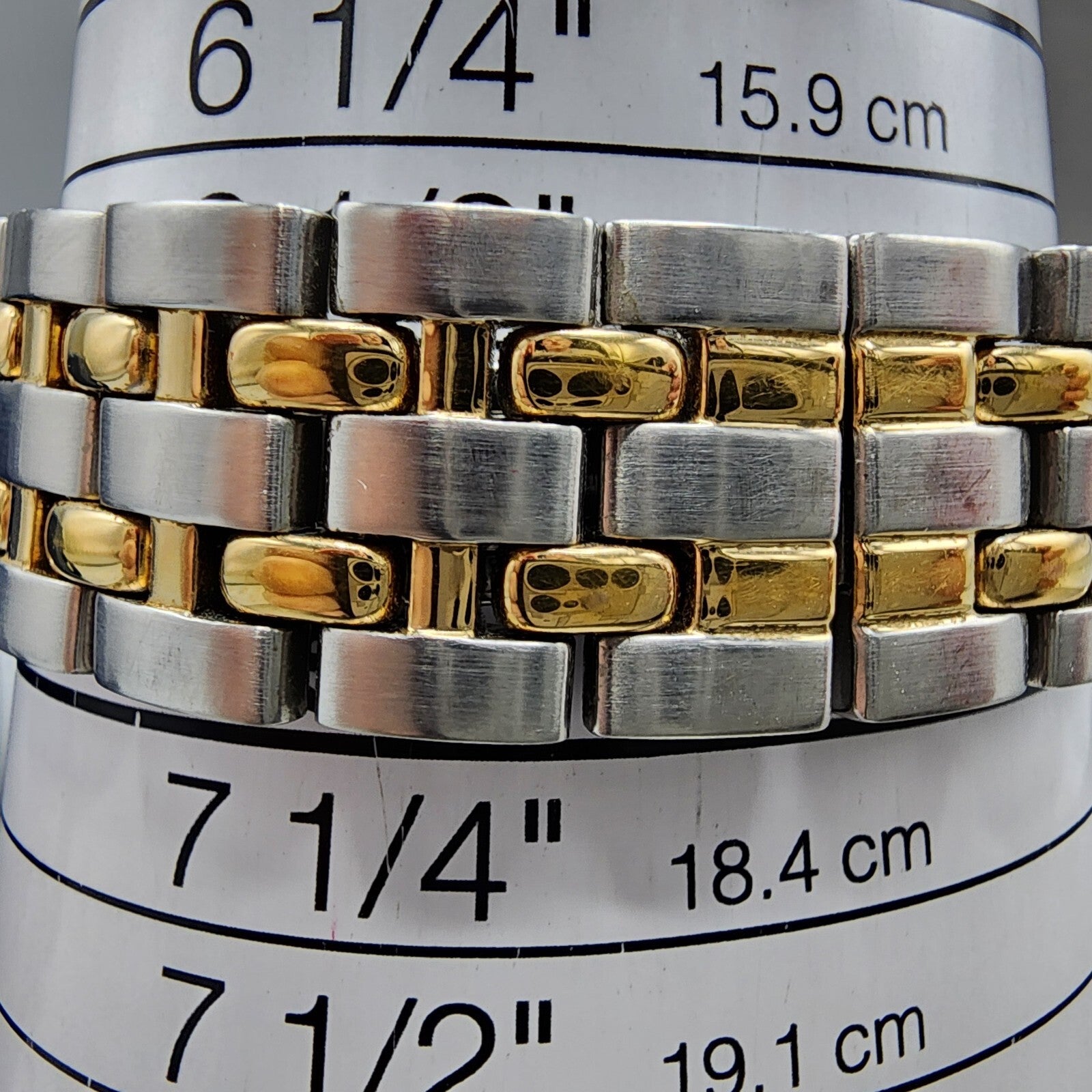 Raymond Weil Tango Watch Men 36mm Gold Dial Two Tone Date Round 5560 New battery11