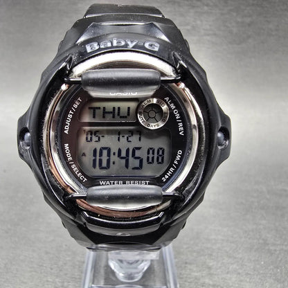 Casio Baby G BG-169R Watch Women 43mm Black Dial Black Tone Chrono Alarm New Bat0
