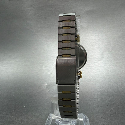 Seiko Watch Women 26mm White Dial two Tone Round 7320-0279 New Battery Vintage7