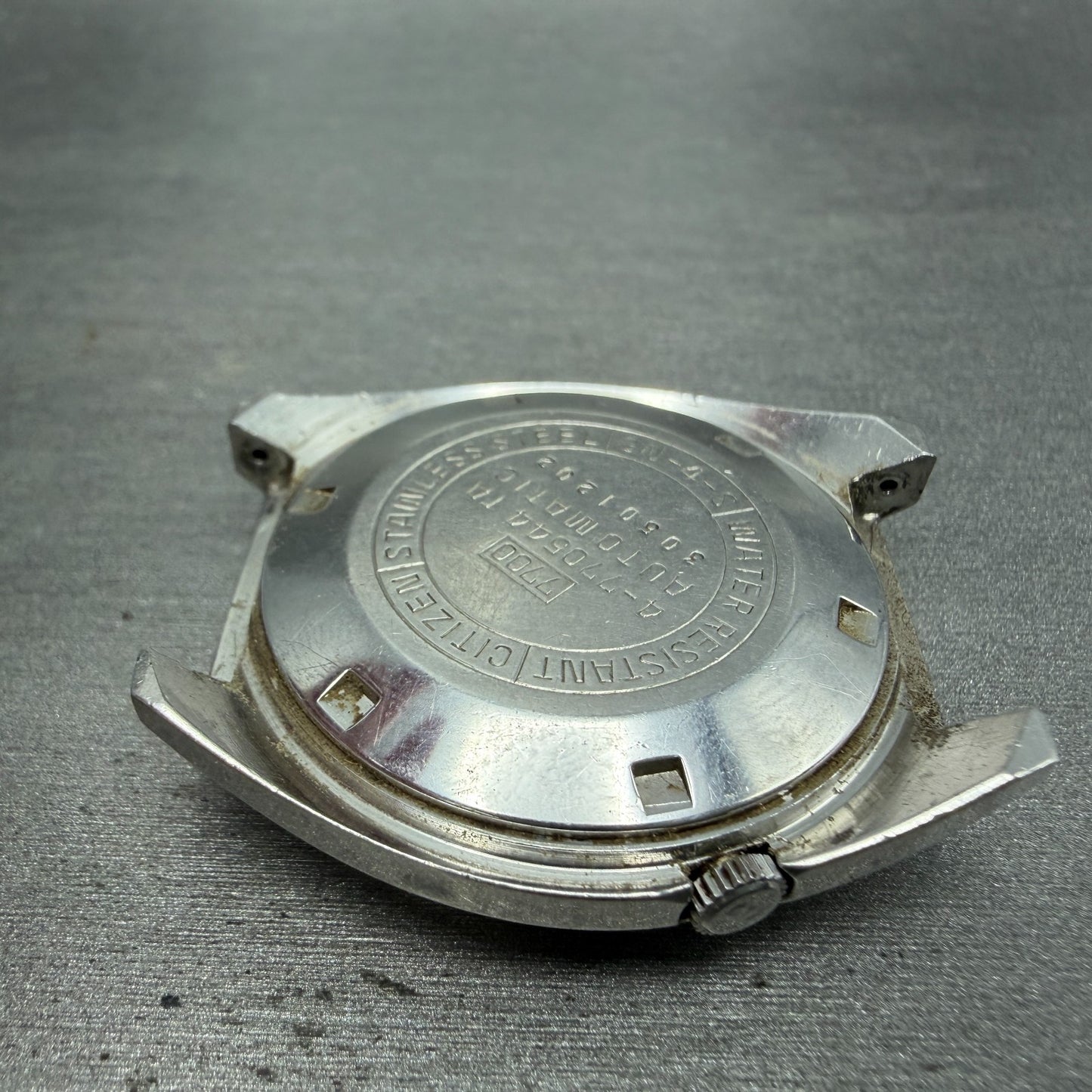Citizen Seven Star V2 Watch Men 38mm Silver Dial Steel Daydate 4-770544 PARTS10