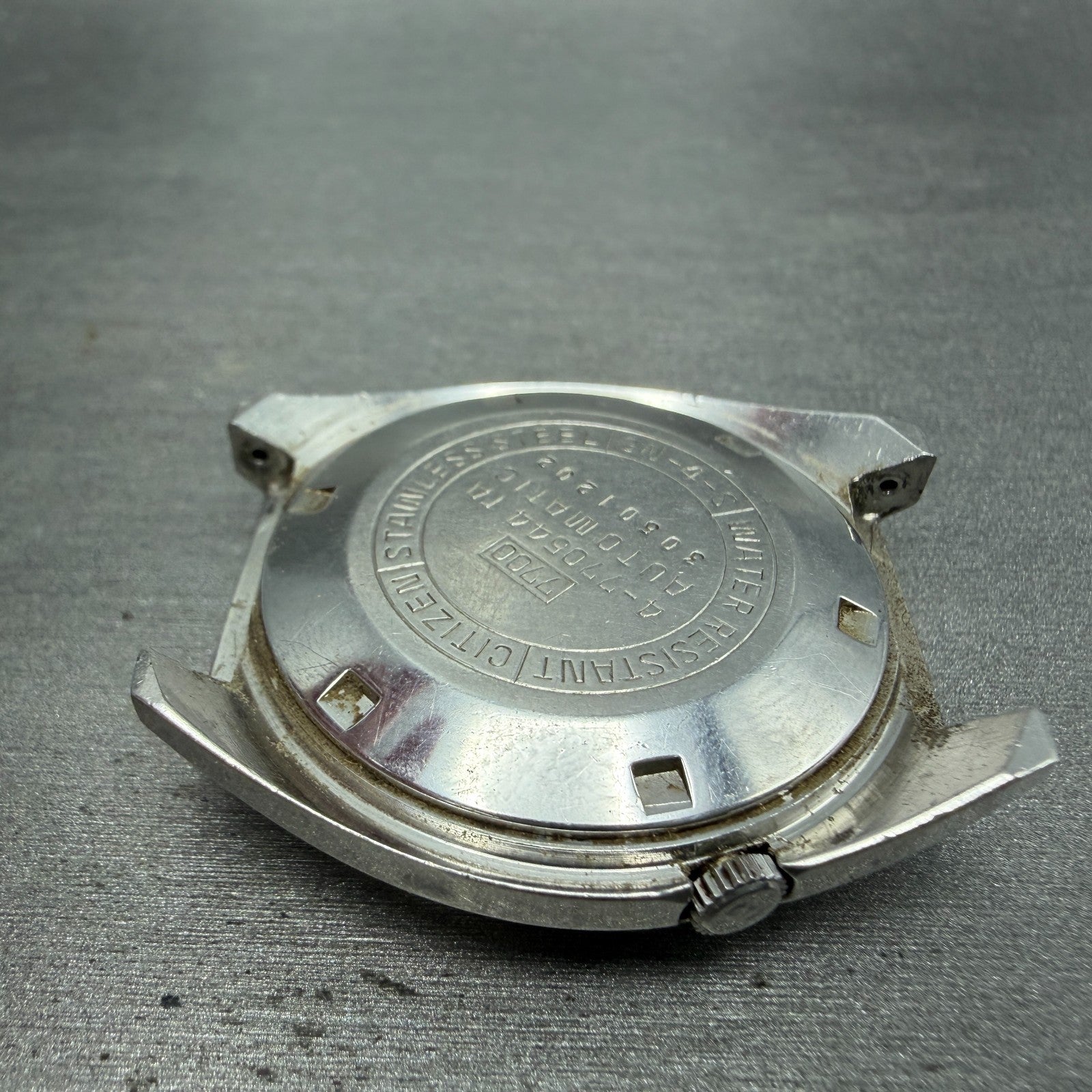 Citizen Seven Star V2 Watch Men 38mm Silver Dial Steel Daydate 4-770544 PARTS10