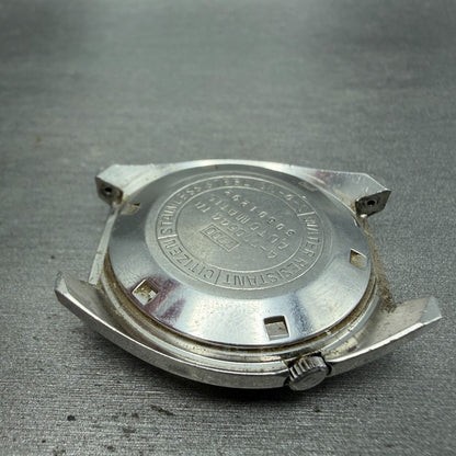 Citizen Seven Star V2 Watch Men 38mm Silver Dial Steel Daydate 4-770544 PARTS10