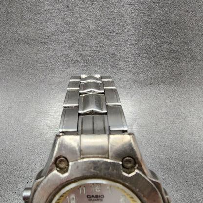 Casio MTA4000 Watch Men 46mm Silver Dial Silver Tone Chrono READ!!! New Battery4