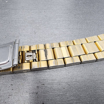 Omega Watch Bracelet 18mm 10KT Gold Filled Duchess USA Vintage Tri Folding Clasp7