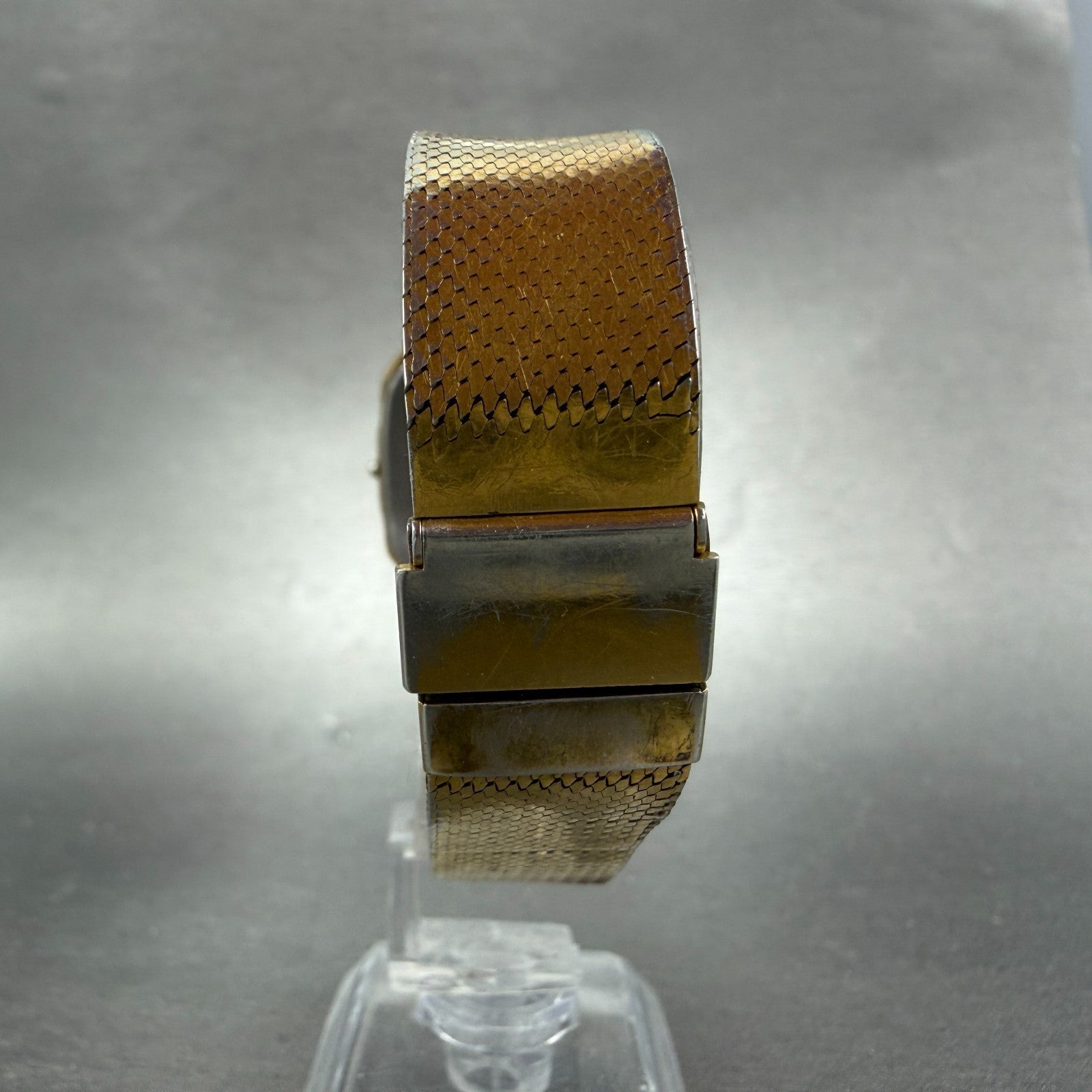 Seiko Tank Lassale Watch Men 27mm Champagne Dial Gold Tone 6730-5059 PARTS VTG8